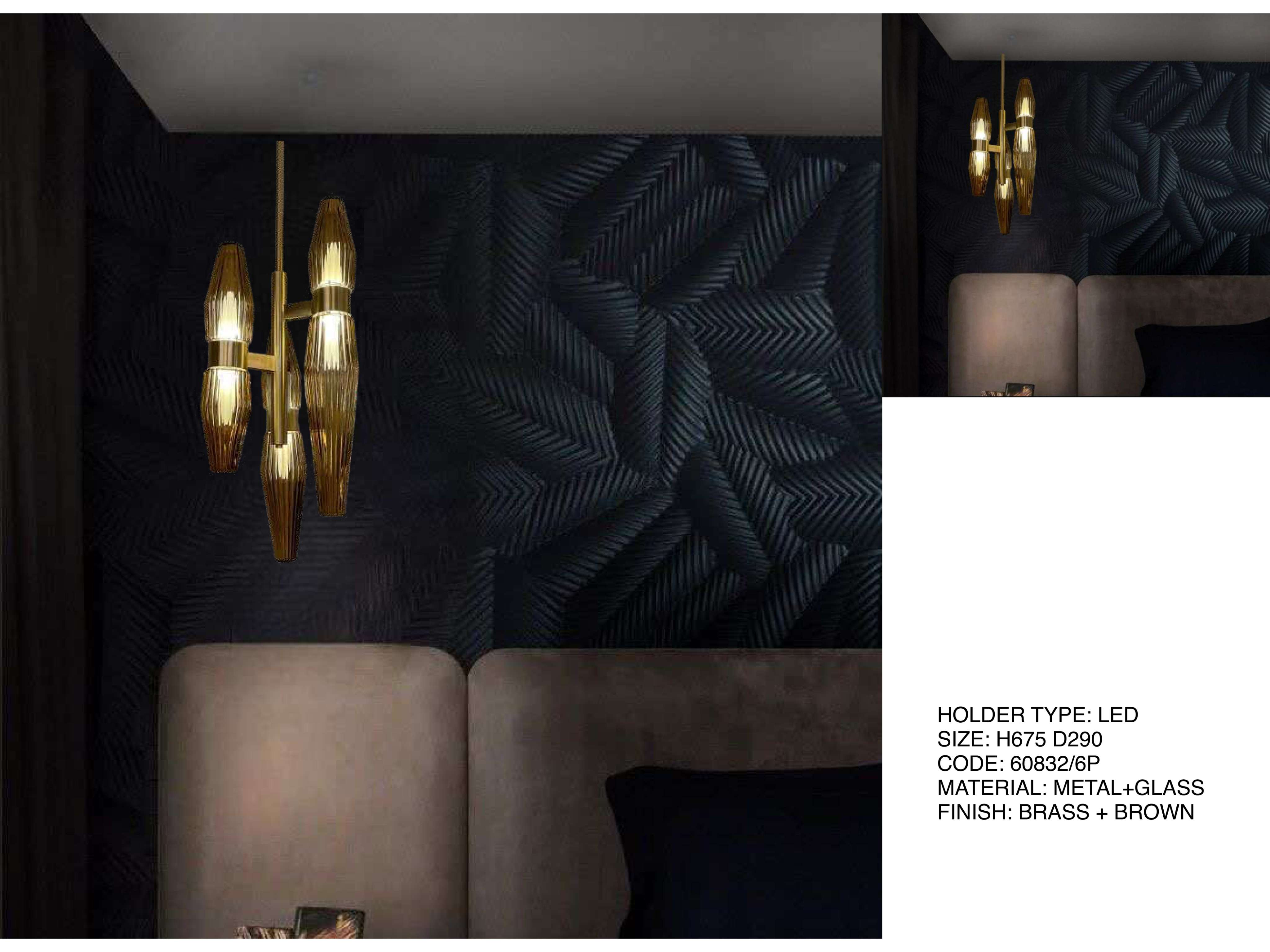 Beyond Lights - Brass Glass Lamp- LCHL